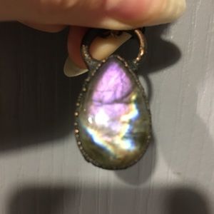 Purple Labradorite Copper Necklace, Bekkathyst